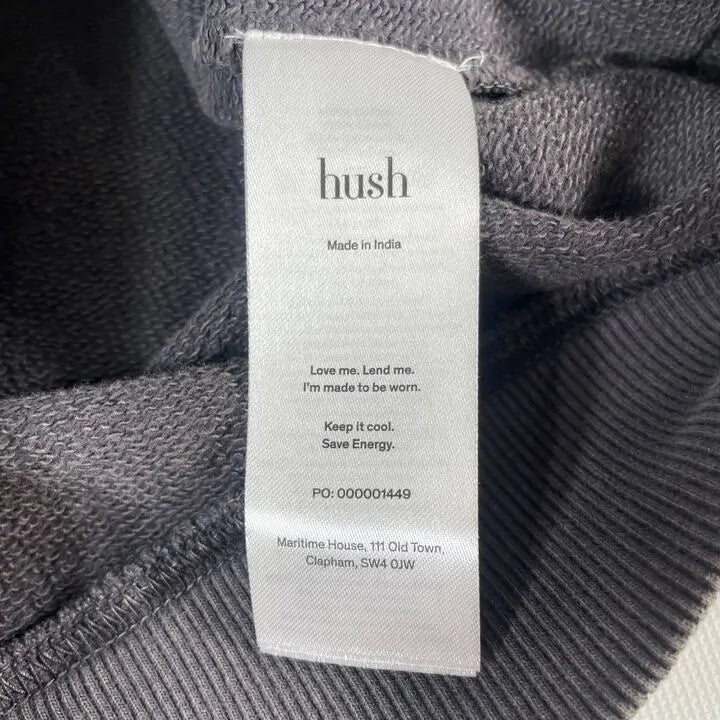 Hush-Xs- Emilia Ruffle Sweatshirt - Dark Slate Size: Xs