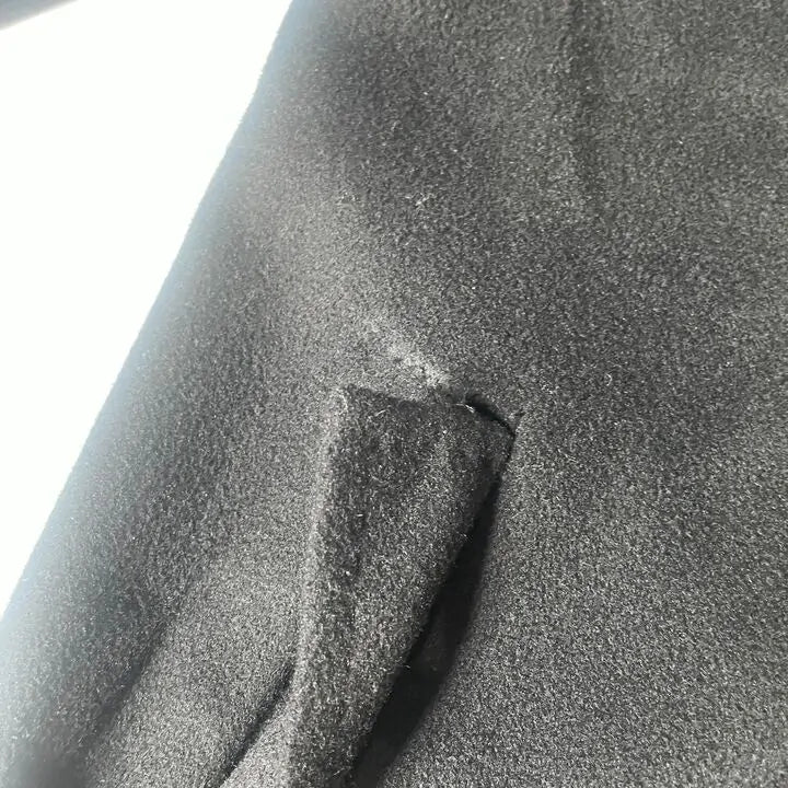 No. Eleven- Black Cashmere Blend Button Coat Size: Small