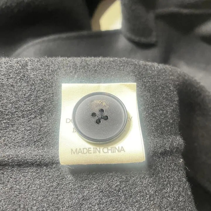 No. Eleven- Black Cashmere Blend Button Coat Size: Small
