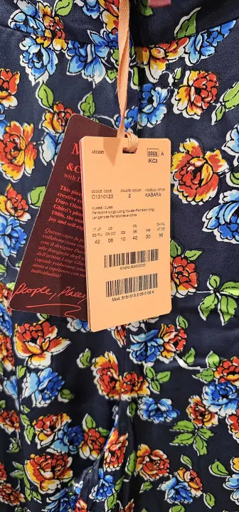 Kabara Floral Wide Leg Trousers Size: Uk 10