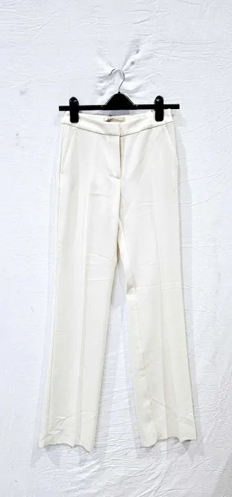 Penny Black Ivory Trousers, Ivory Straight Trousers, Size Uk 4 Size: Uk 4