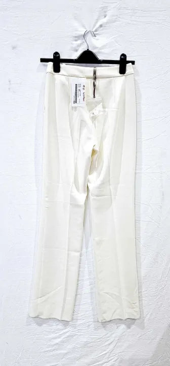 Penny Black Ivory Trousers, Ivory Straight Trousers, Size Uk 4 Size: Uk 4