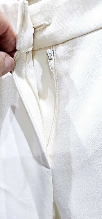 Penny Black Ivory Trousers, Ivory Straight Trousers, Size Uk 4 Size: Uk 4