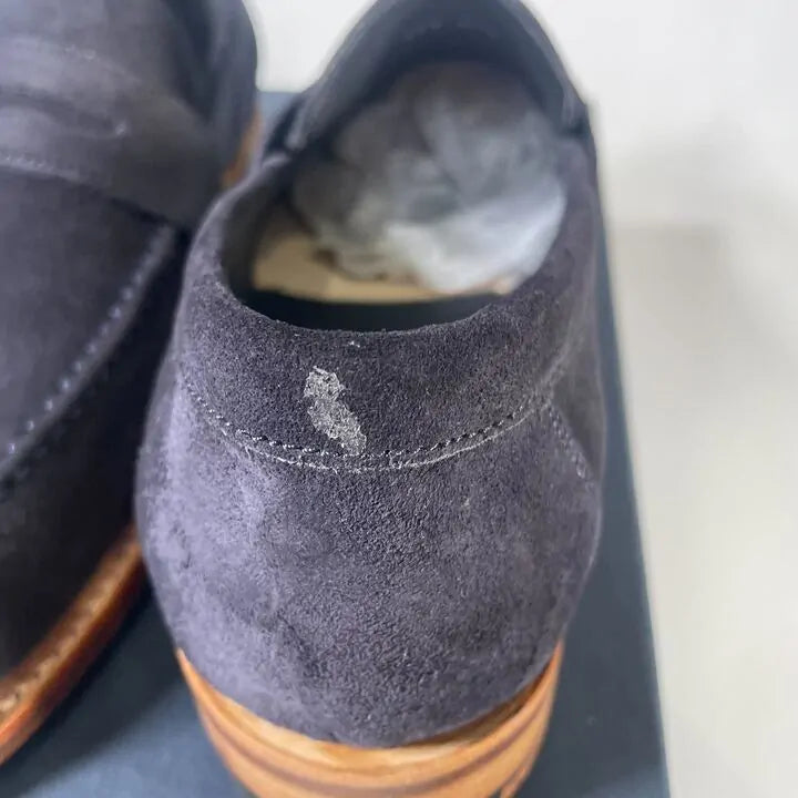 Barker - Navy Suede Jevington Loafer Size: Uk 7