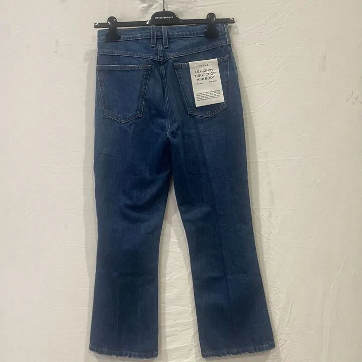 Frame - Dark Blue High 'N' Tight Boot Cut Jeans Size: 27