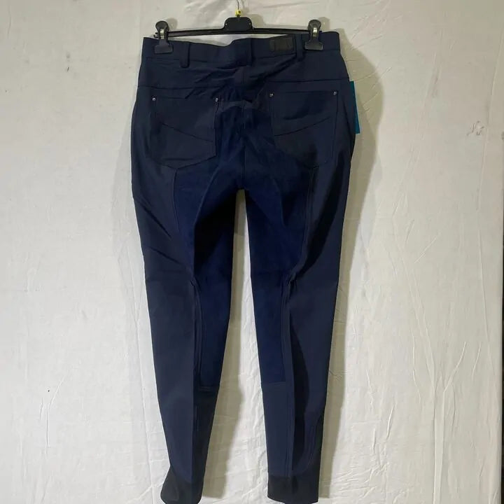 Br-52- Riding Breeches Mens Full Seat-Navy Size: 52