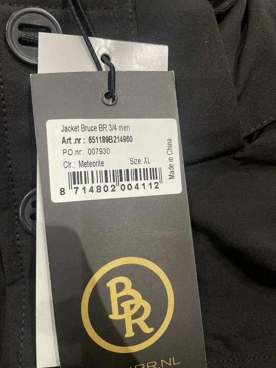 Br- Men'S Winter Jacket Bruce 3/4-Xl- Black Size: Xl