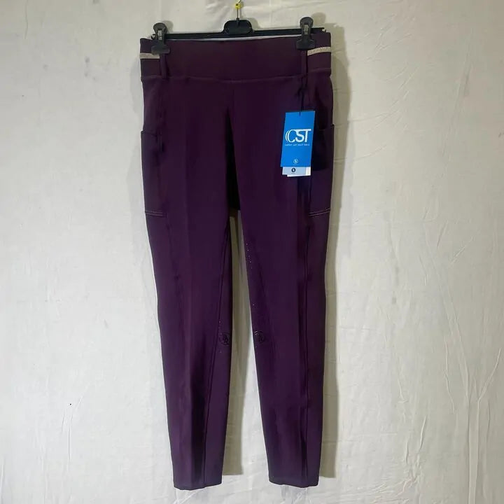 Br- Ridding Breeches Babs Ladies Sillicone Seat- 42-Blackberry Wine Size: 42