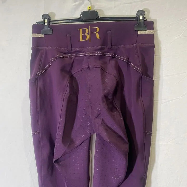 Br- Ridding Breeches Babs Ladies Sillicone Seat- 42-Blackberry Wine Size: 42