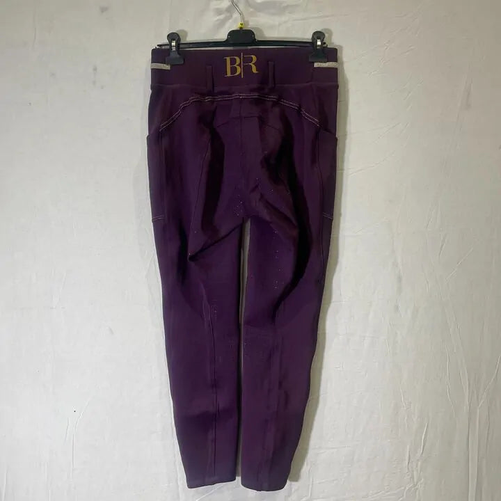 Br- Ridding Breeches Babs Ladies Sillicone Seat- 40-Blackberry Wine Size: 40