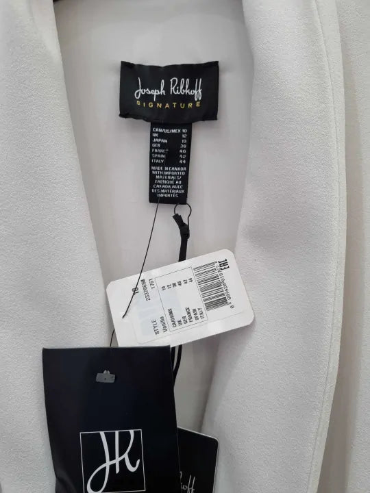 Joseph Ribkoff - Cream Fitted Blazer Size: Uk 12