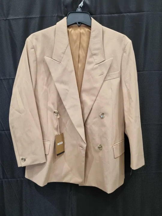 Boss Camel Jarlie Cotton Blend Blazer Size: Xxs