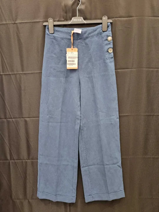 Max&Co. - Dark Blue Ornato Wide Leg Trousers Size: Uk 6