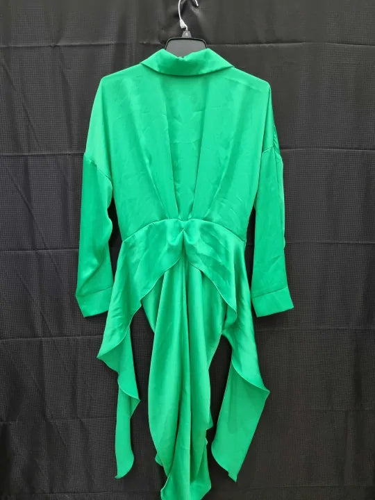 Joseph Ribkoff - Green Shirt Tie Midi Dress Size: Uk 12