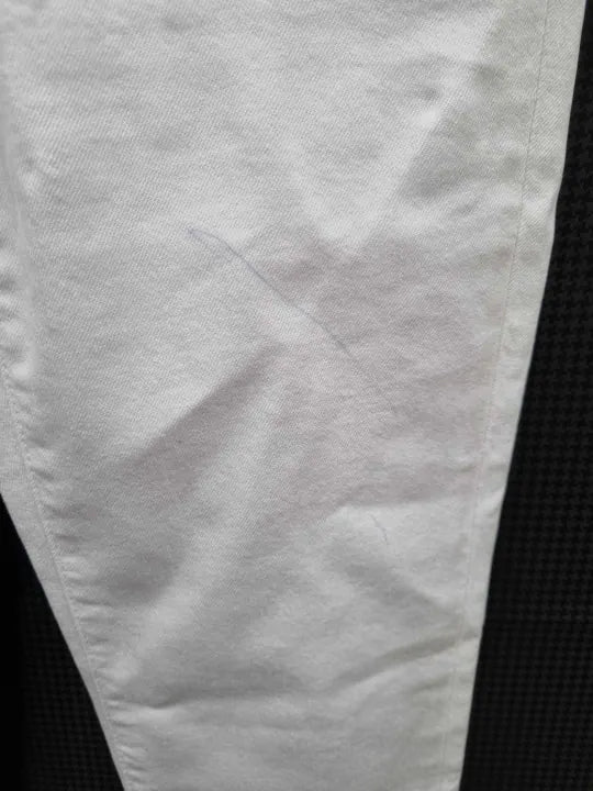 7 For All Mankind - White Pyper Slim Stretch Jeans Size: 27
