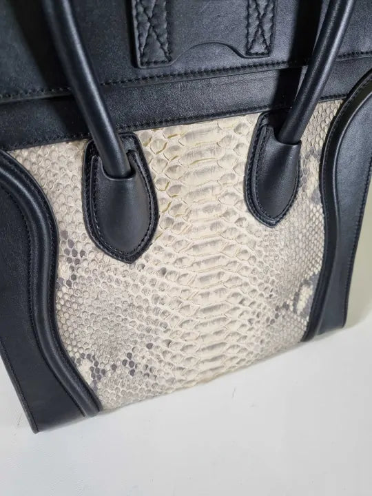 Pre-Loved Celine - Black Mini Luggage Handbag Size: One Size
