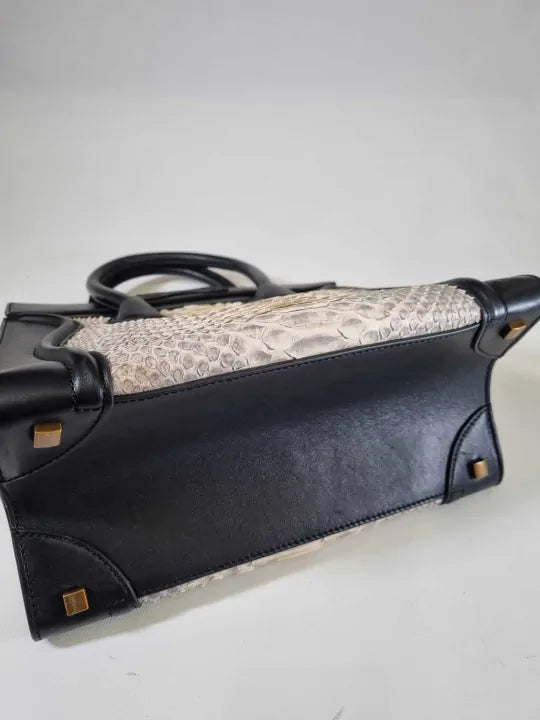Pre-Loved Celine - Black Mini Luggage Handbag Size: One Size