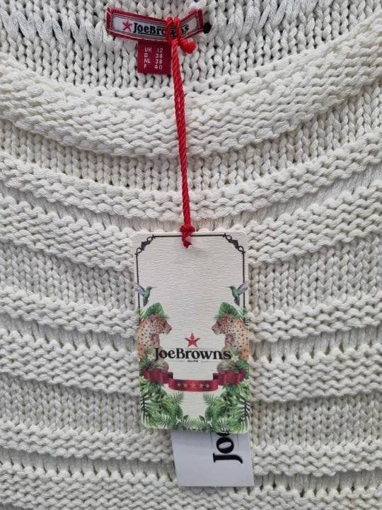 Joe Browns Summer Knit White Top Size: UK 12 deal !!