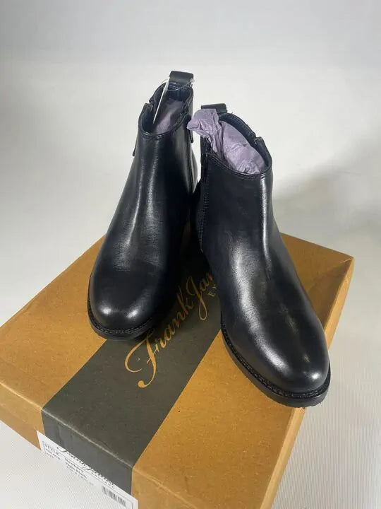 Frank James- Newbury Ladies Black Zip Up Boots Size: Uk 4