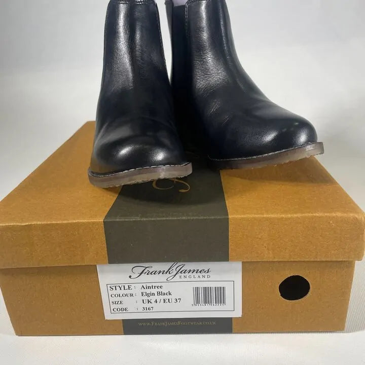 Frank James- Aintree Women'S Leather Nubuck Pull On Chelsea Boots Size: Uk 4