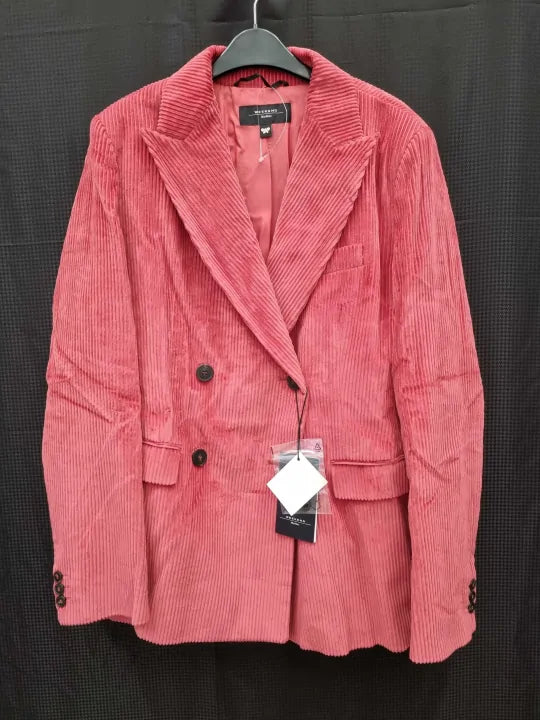 Weekend Max Mara Red Katanga Cotton Blazer Size: Uk 16