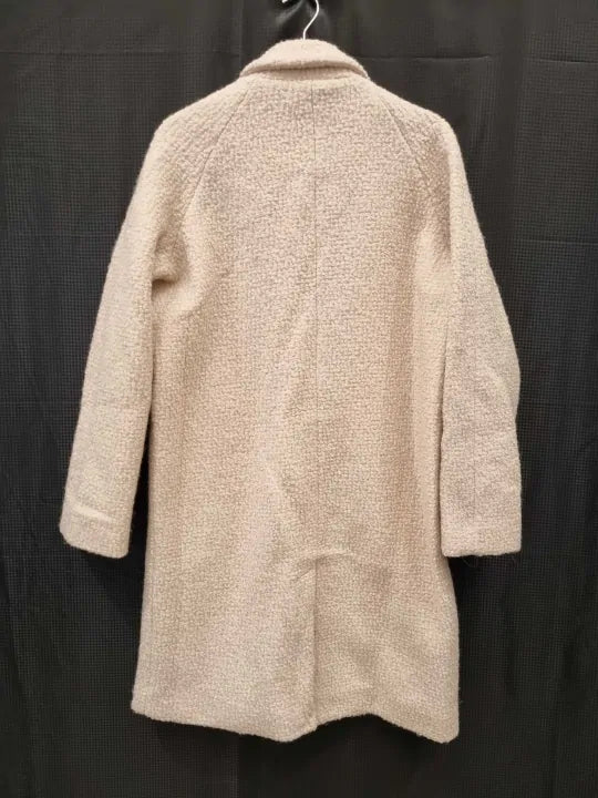 Whistles - Beige Anita Boucle Wool Blend Coat Size: Small