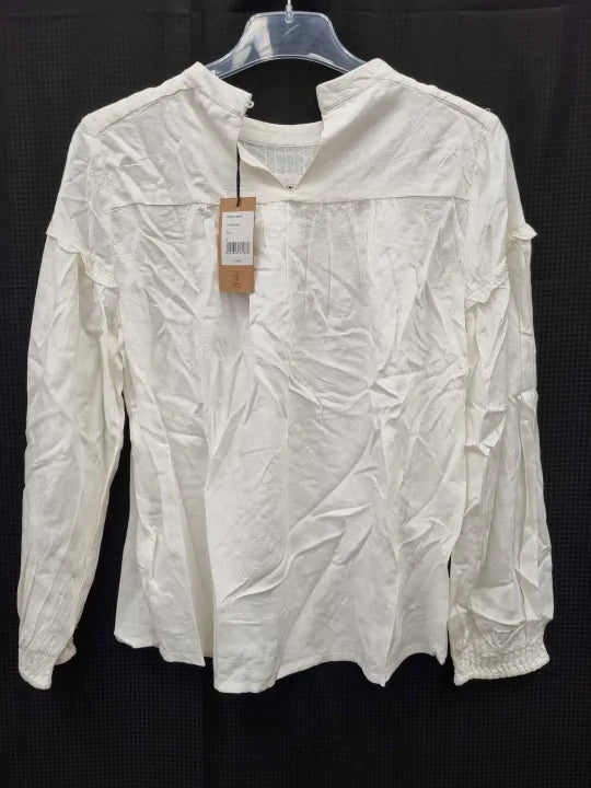 Hush Ecru Julia Broderie Blouse Size: Uk 8