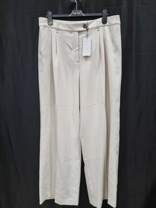 Mint Velvet Structured Wide Leg Trousers Size: Xlarge