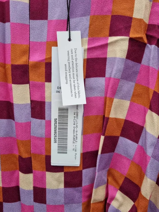 Closet London Lilac Purple A-Line Dress Size: Uk 16