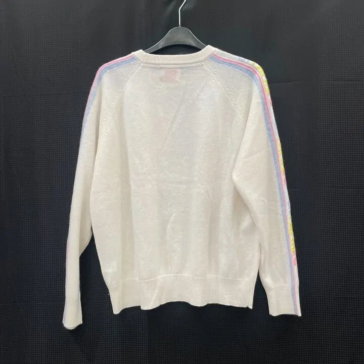 Brodie- Ladies Pearl Cashmere Crew Neck Jumper Size: Medium