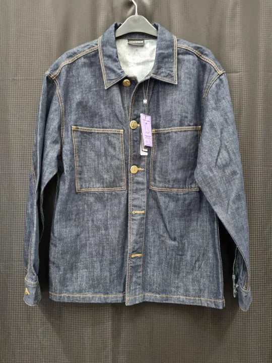 Emporio Armani Dark Blue Denim Overshirt Size: Medium