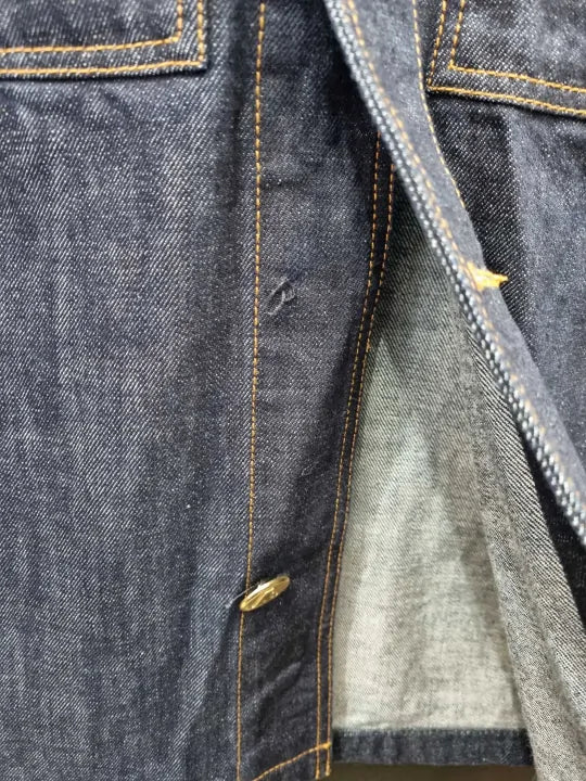 Emporio Armani Dark Blue Denim Overshirt Size: Medium