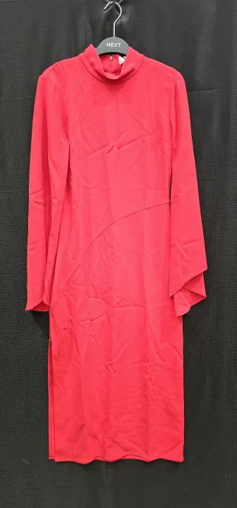 Reiss - Red Katya Long Sleeve Bodycon Dress - Red Size: Uk8