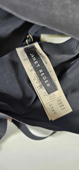 Janet Reger - Barely Decent Multiway Bandeau Bralette Black - Black Size: UK 34B deal !!
