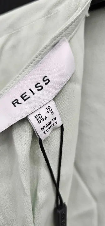 Reiss - Sage Christy Cape Mini Dress - Green Size: Uk12