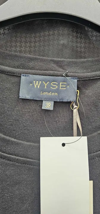 Wyse - Black Aniyah Jersey Woven Mix Dress - Black Size: 3R