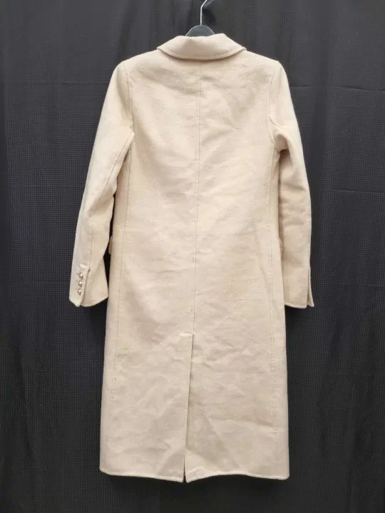 Mango Handmade Buttoned Wool Coat Size: Xsmall