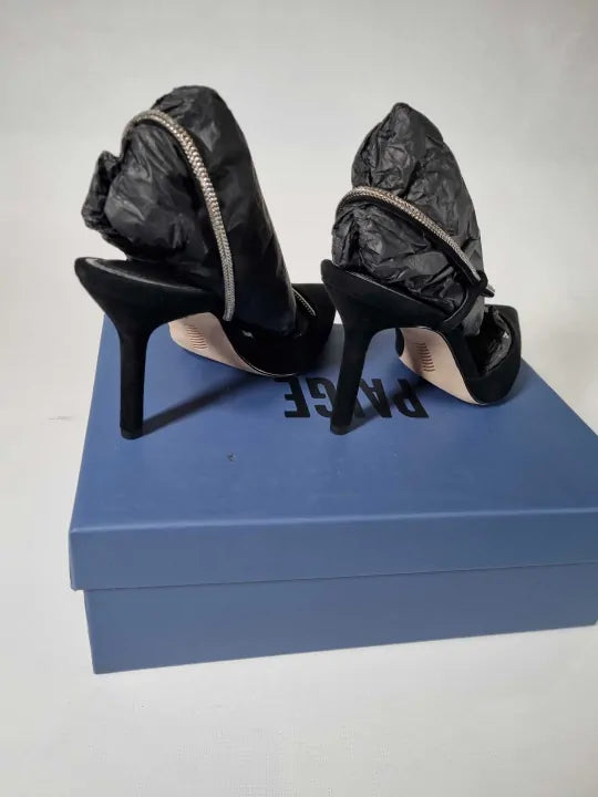 Paige - Black Stephanie Pointed Pump Size: Uk 6.5