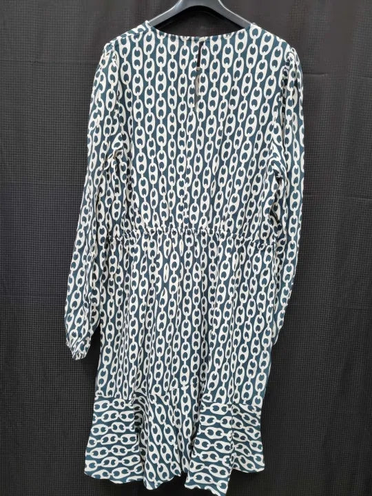 Boden - Green Pleated Peplum Mini Dress Size: Uk 18R