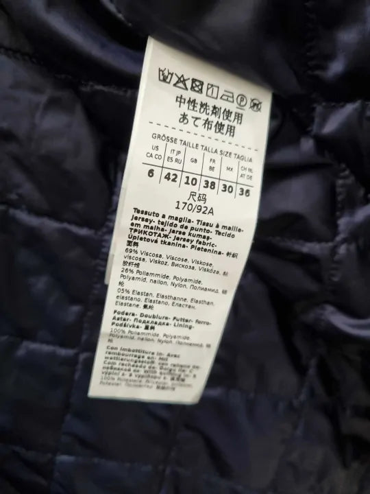 Marella - Navy Single Breasted Jacket Size: Uk 10