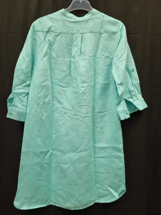Hobbs London - Blue Milla Linen Blend Dress Size: Uk 10