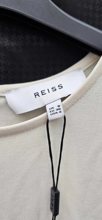 Reiss - Lemon Louise Cape Sleeve Midi Dress - Yellow Size: Uk8