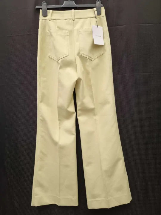 Victoria Beckham - Yellow Alina Trousers Size: Uk 6