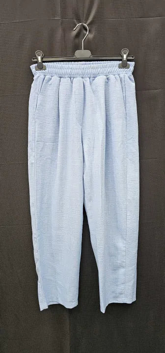 Vince - Pale Blue Pleat Front Trousers - Blue Size: M
