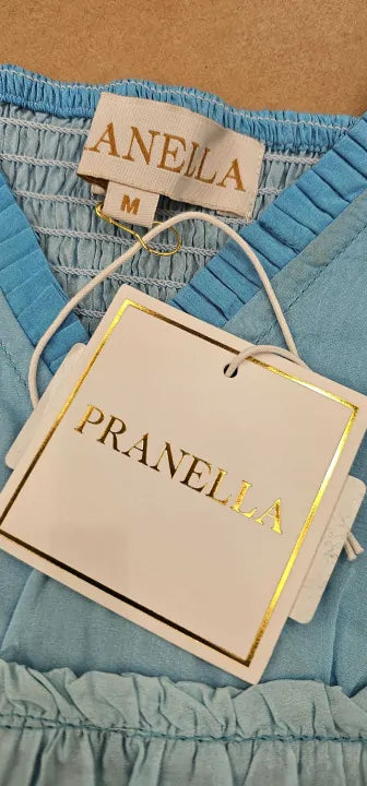 Pranella - Blue Julz Mini Dress Aqua Ombre - Multi Size: M