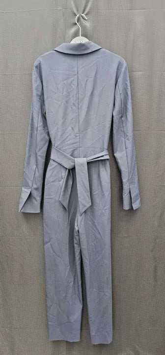 Victoria Beckham - Navy Front Tie Jumpsuit - Navy Size: Uk8