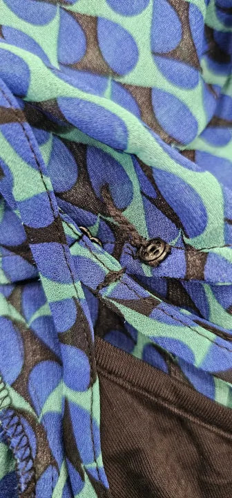 Mint Velvet - Blue Celine Print Midi Dress - Blue Size: Uk14
