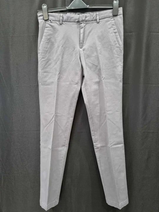Boss - Grey Kaito Tapered Chino Trousers Size: 46