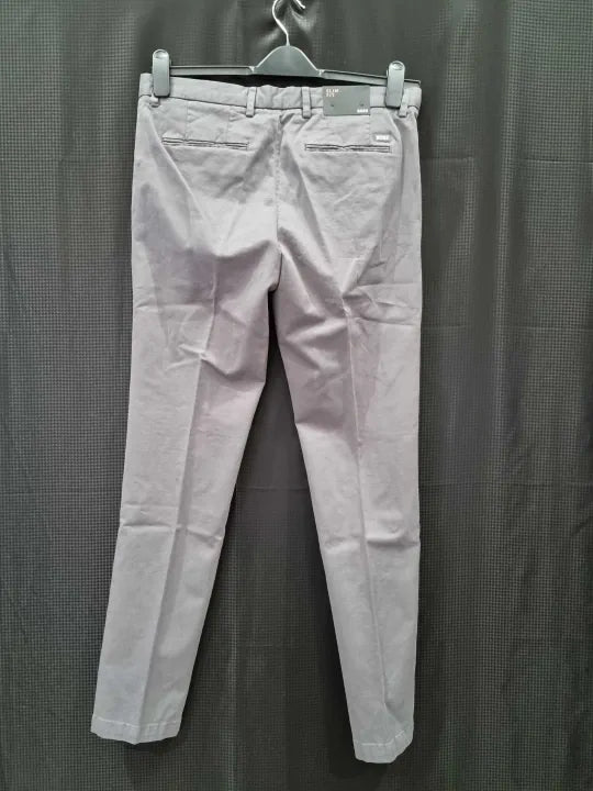 Boss - Grey Kaito Tapered Chino Trousers Size: 46
