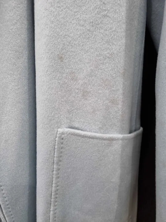 No Eleven - Seafoam Cashmere Blend Wrap Coat Size: Xlarge